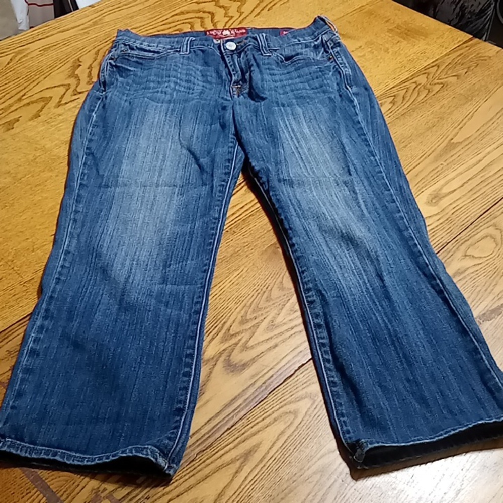 LUCKY BRAND Womens 4 x 27 JEANS DENIM Pants Preowned BLUE Sweet n Crop Cropped